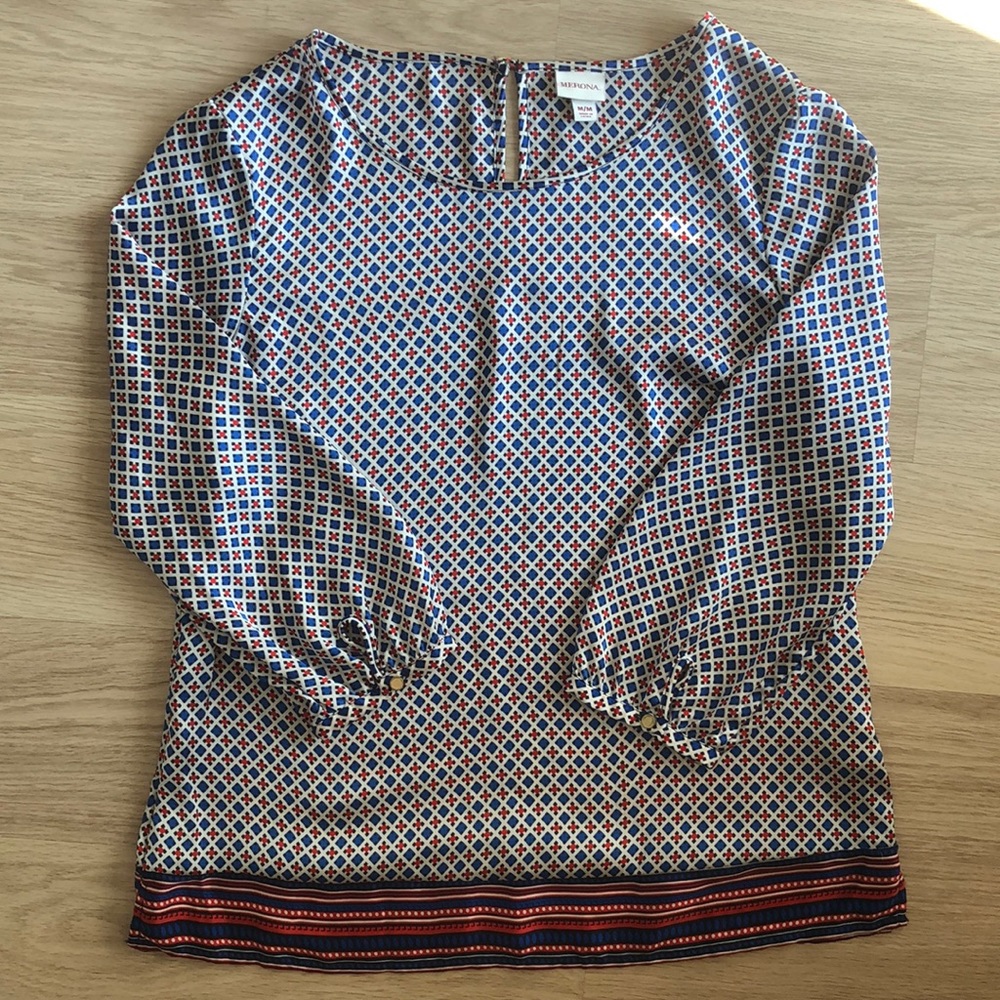 Merona Target Geometric Blouse